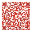 A qr code with red and white colorDescription automatically generated